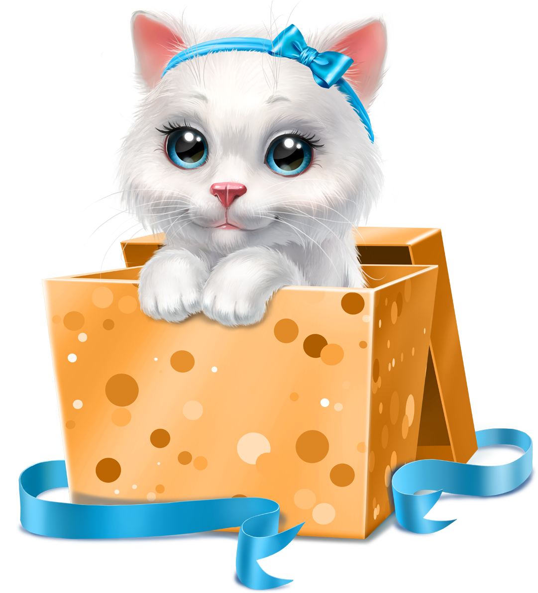 Cute Kittenin Gift Box