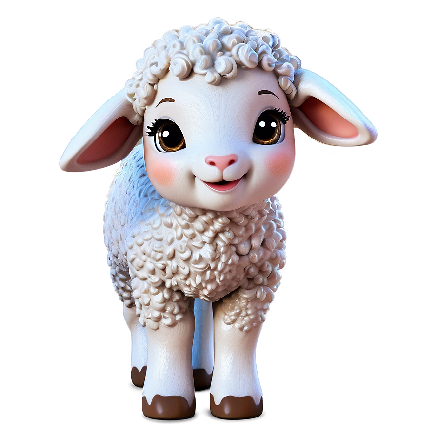 Cute Lamb Cartoon Png 06202024