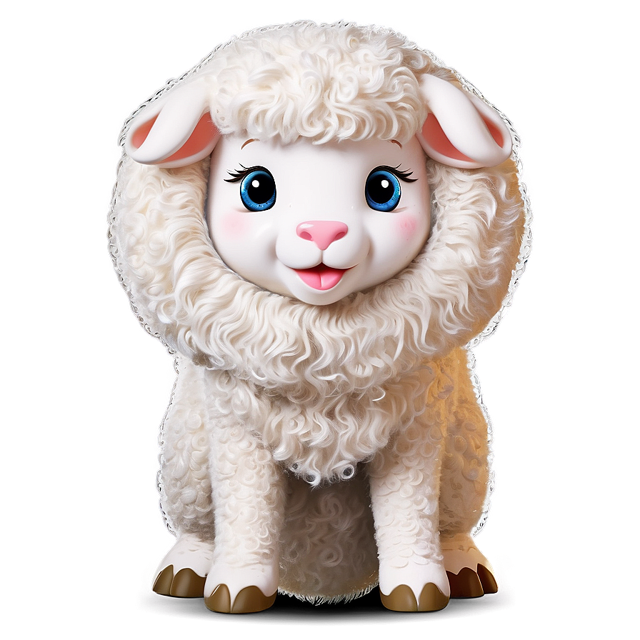 Cute Lamb Cartoon Png Khm24