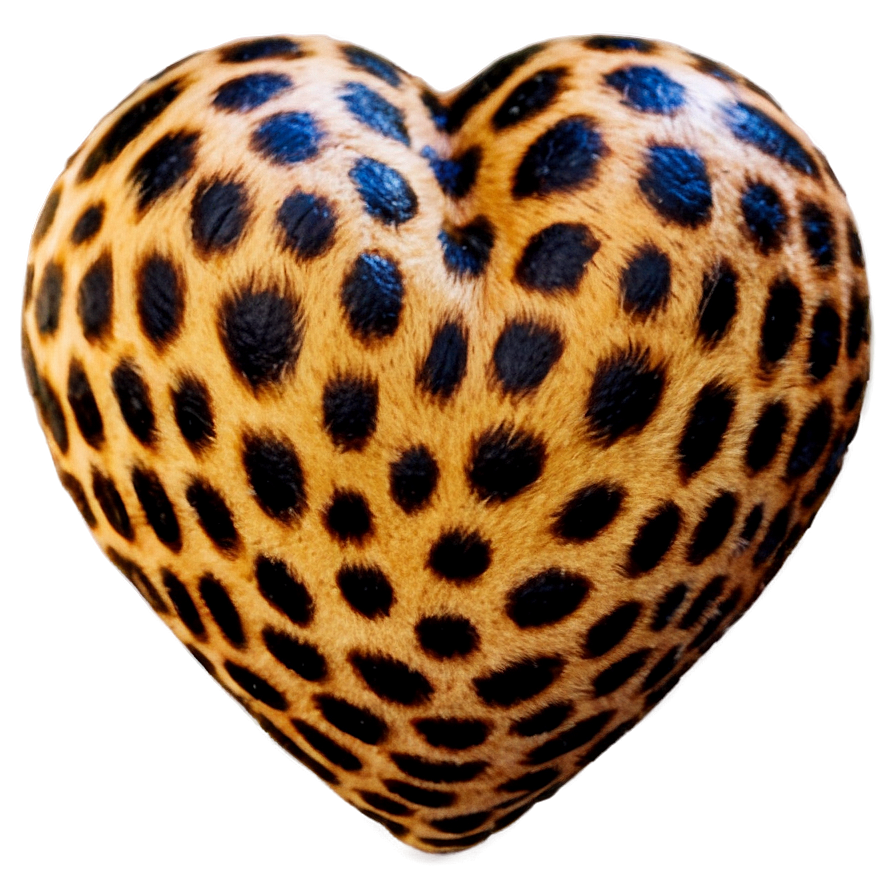 Cute Leopard Heart Picture Png Lqe