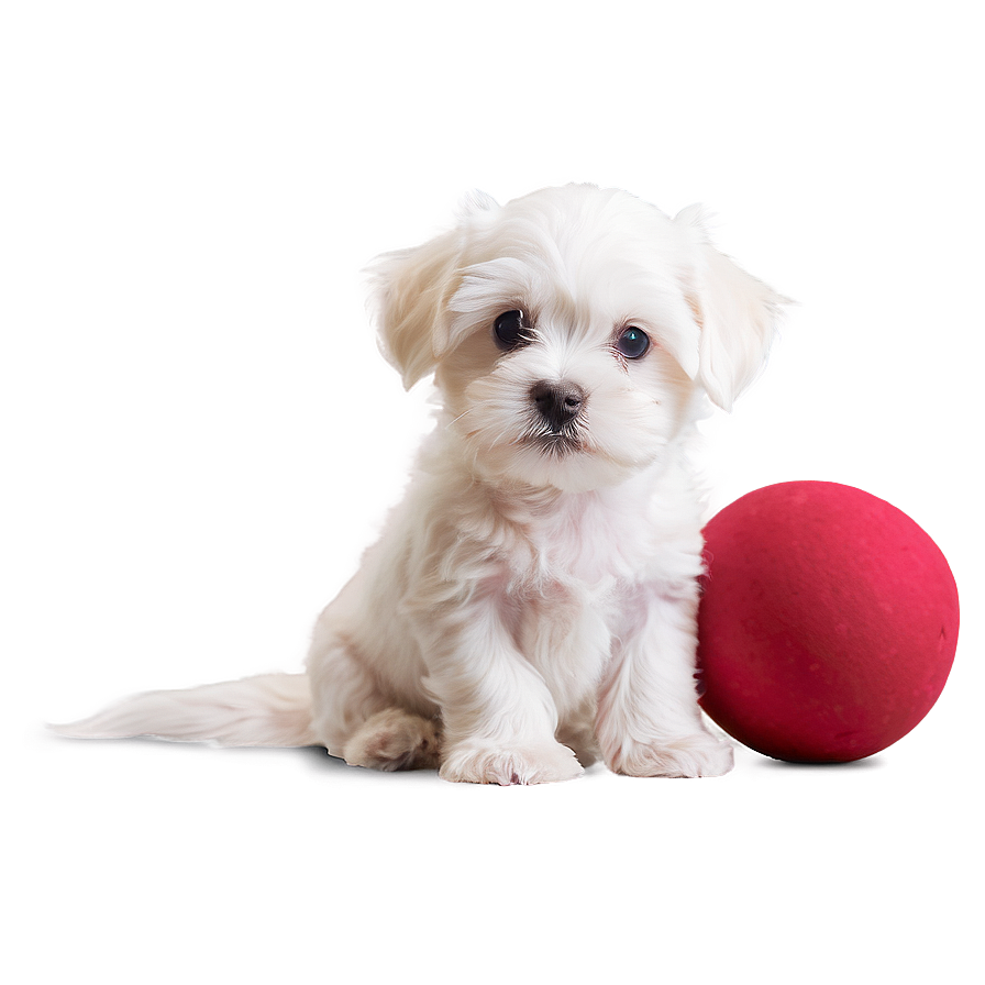 Cute Maltese Puppy Png Tqs