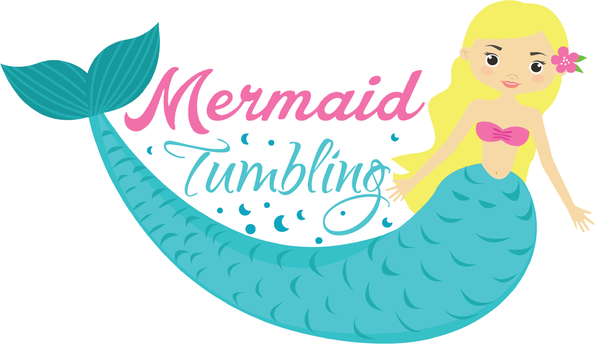 Cute Mermaid Tumbling Clipart