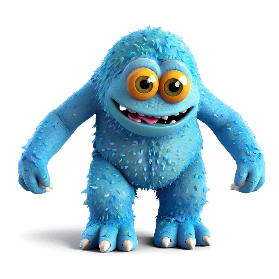 Cute Monster At Beach Png Svy96