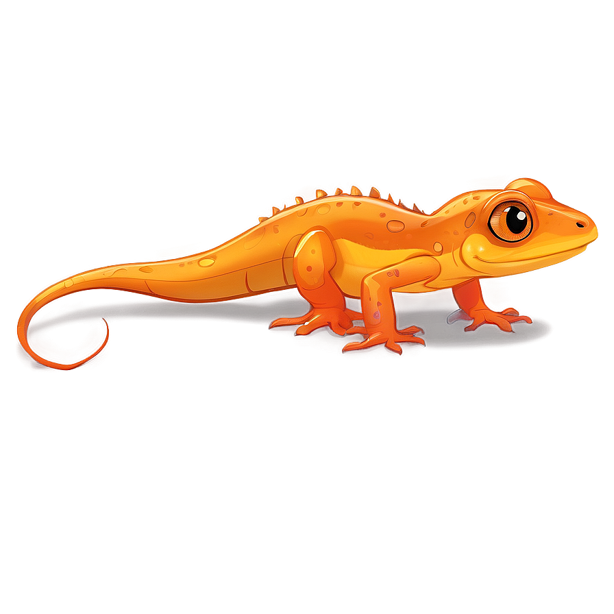 Cute Newt Illustration Png 06242024