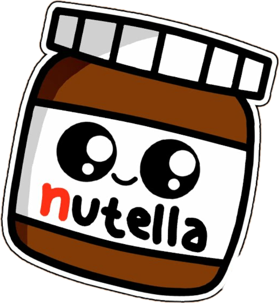 Cute Nutella Jar Sticker