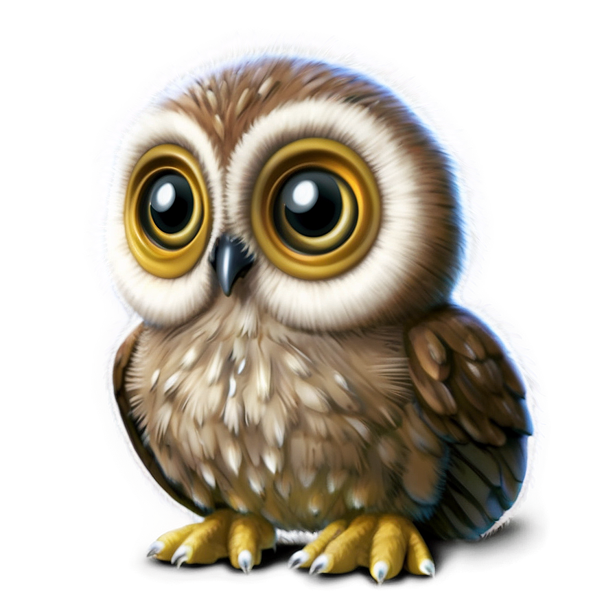 Cute Owl Chick Png 20