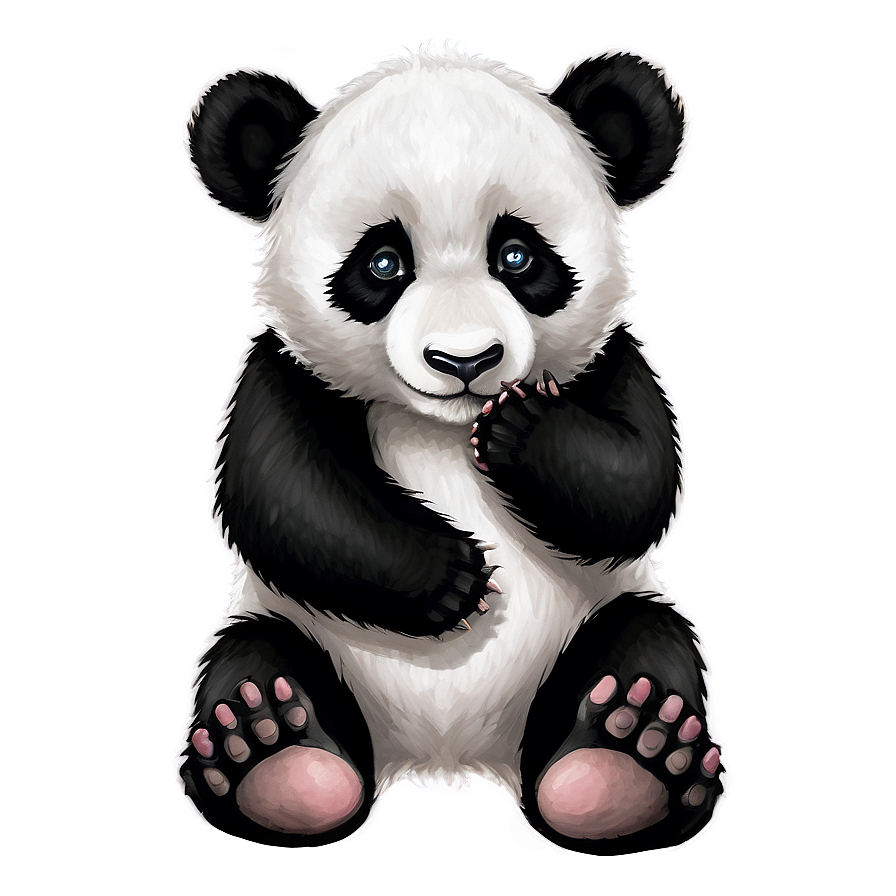 Cute Panda Cub Png Yii