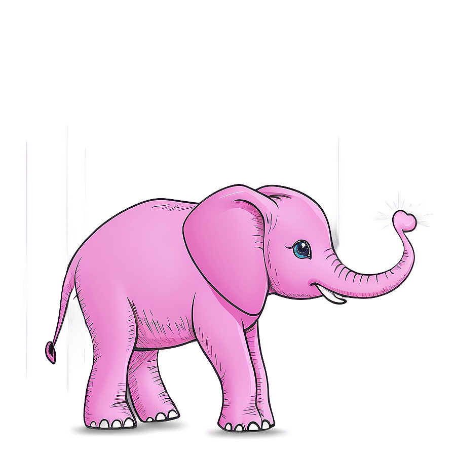 Cute Pink Elephant Png Hdo70