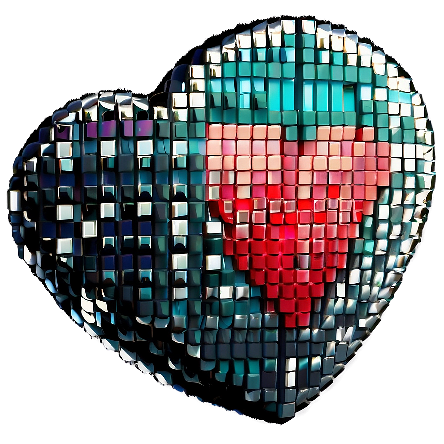 Cute Pixel Heart Png 64