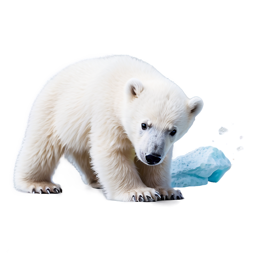 Cute Polar Bear Cub Png Tht44