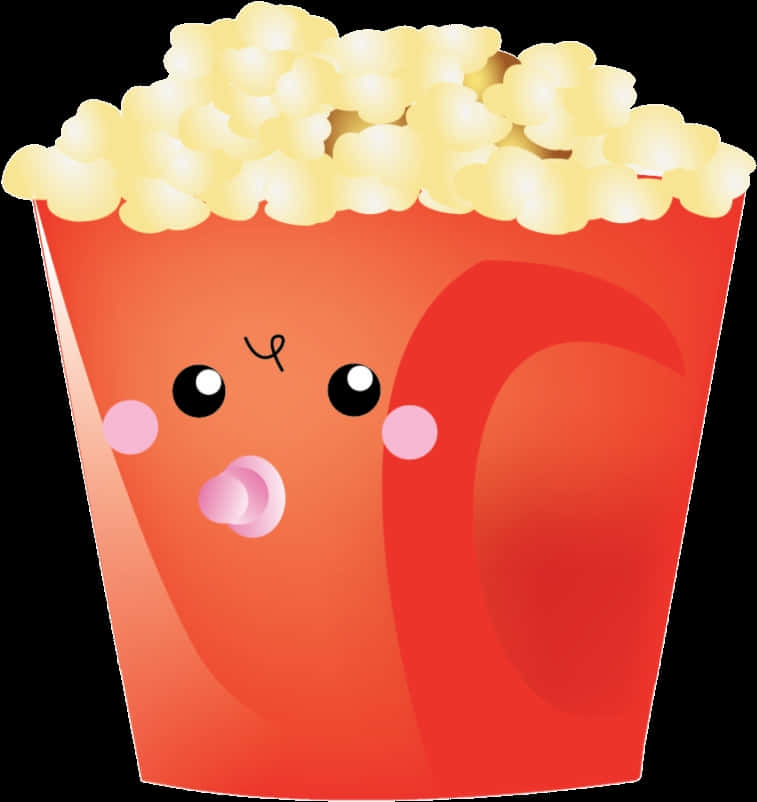 Cute Popcorn Clipart