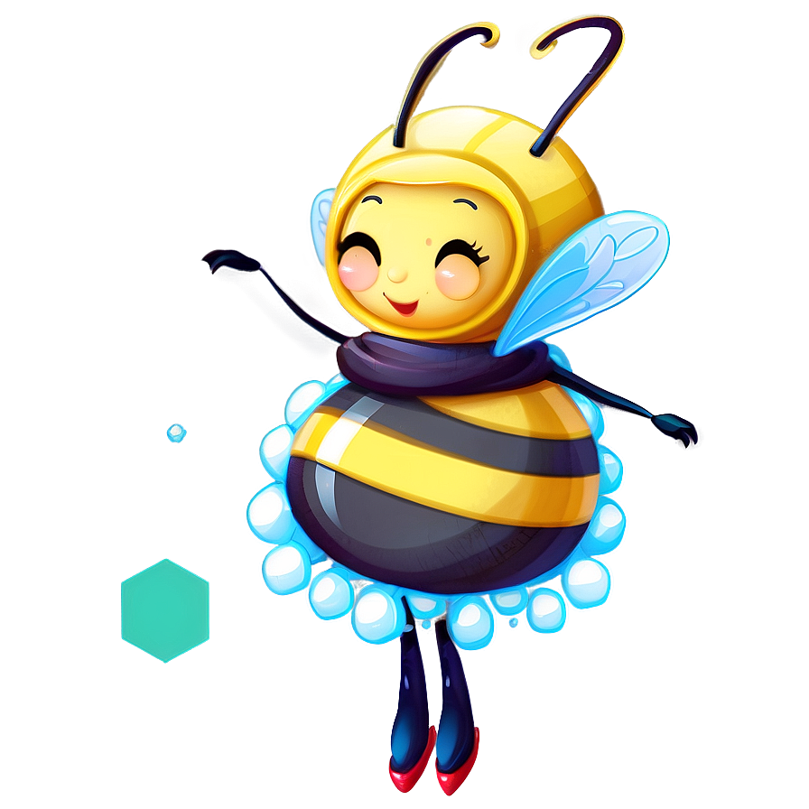 Cute Queen Bee Character Png Tjk