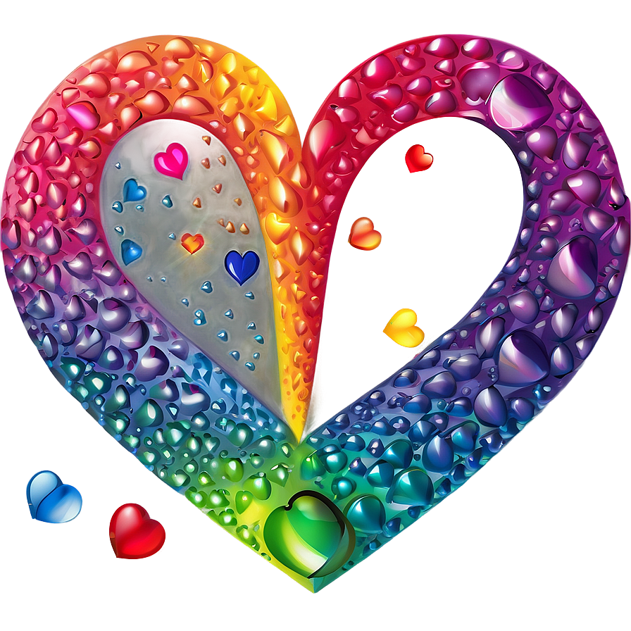 Cute Rainbow Heart Png 76