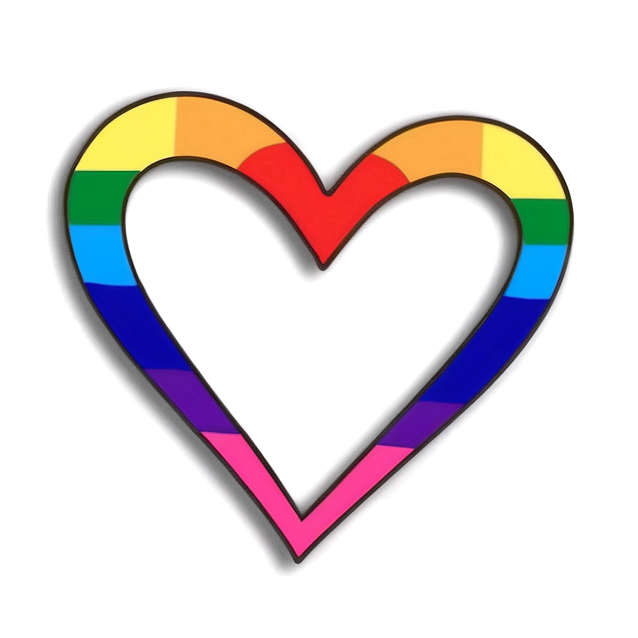 Cute Rainbow Heart Png Fmo