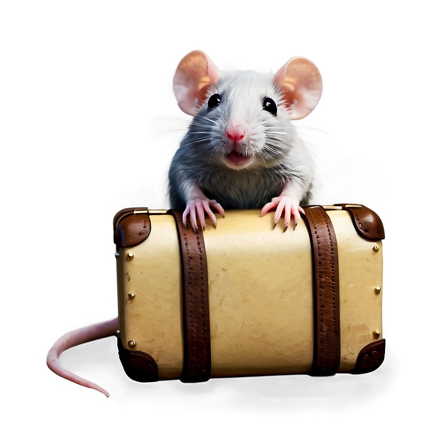 Cute Rat Traveler Png 06252024