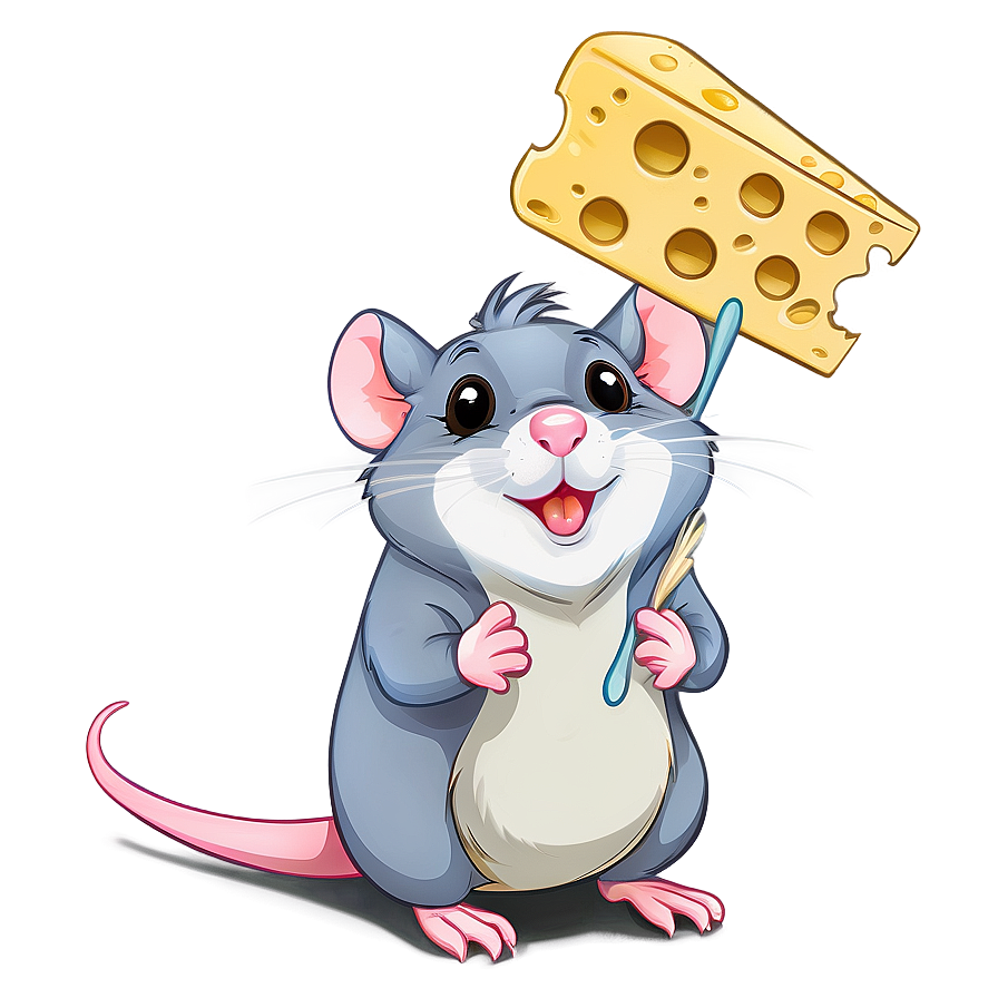 Cute Rat With Cheese Png 29