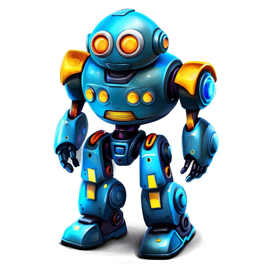 Cute Robot Character Design Png Nju65