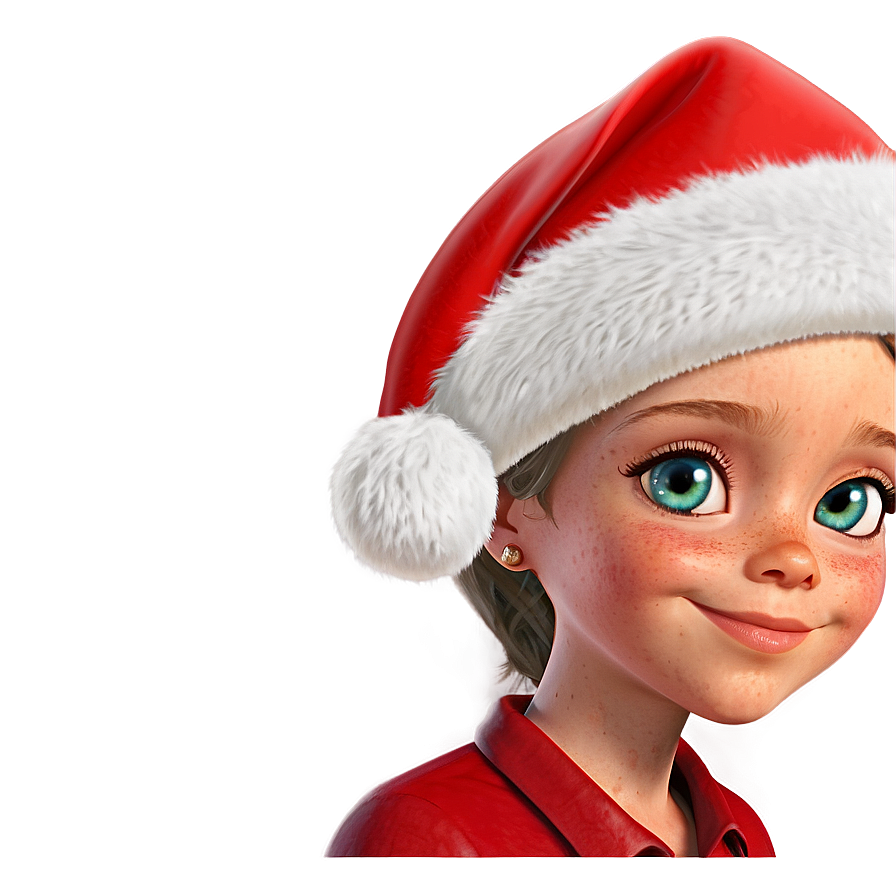 Cute Santa Hat Character Png 78