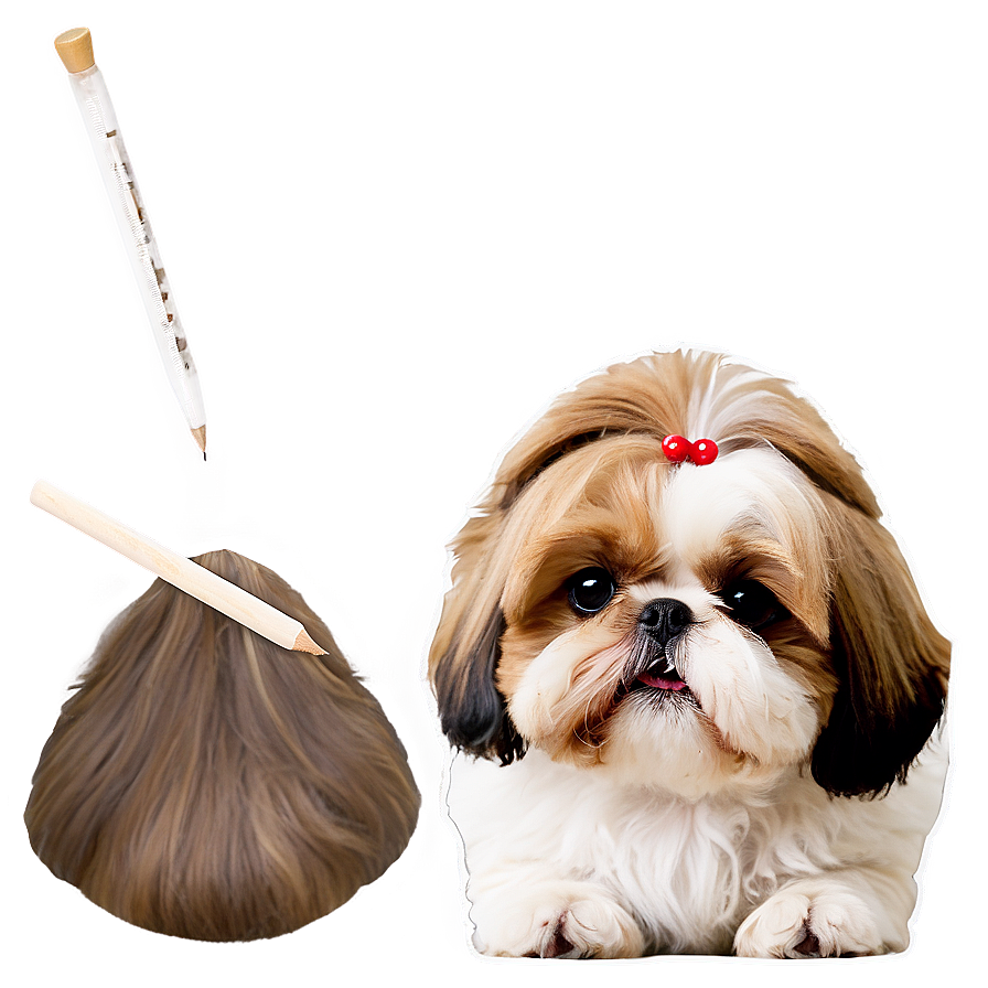 Cute Shih Tzu Dog Png 36