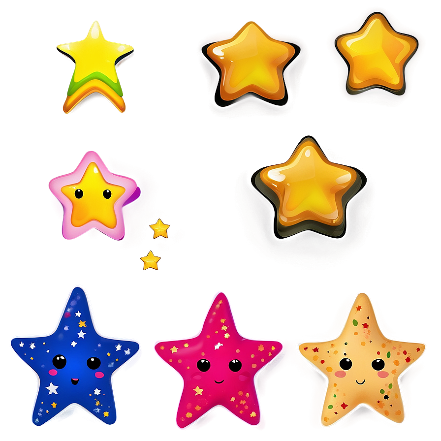 Cute Star Clipart Png Gey