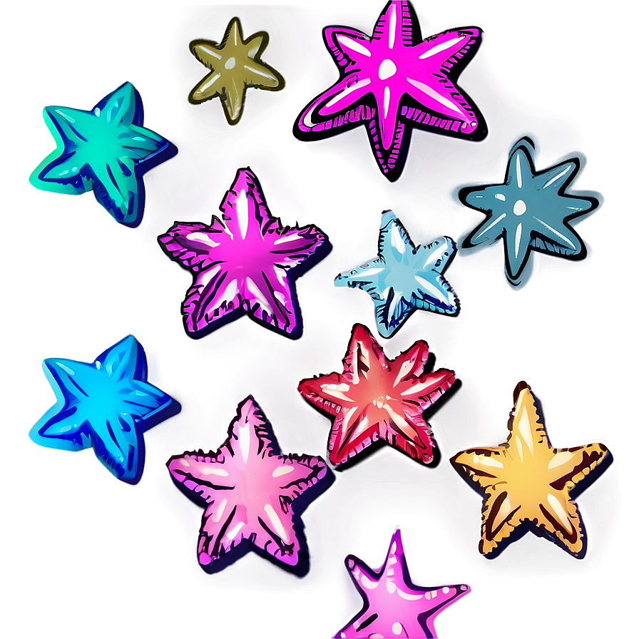 Cute Star Pattern Png Ldl