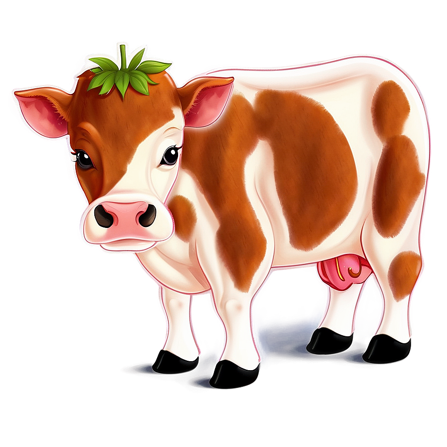 Cute Strawberry Cow Illustration Png Ypp47