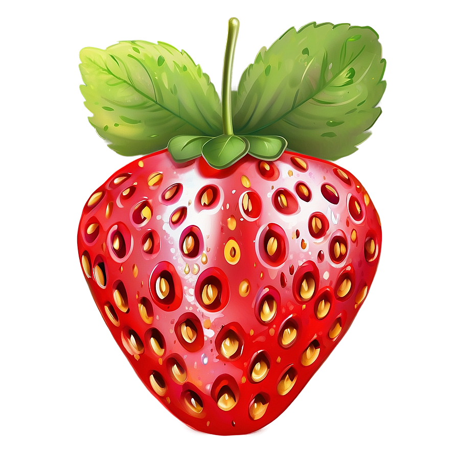 Cute Strawberry Illustration Png 39