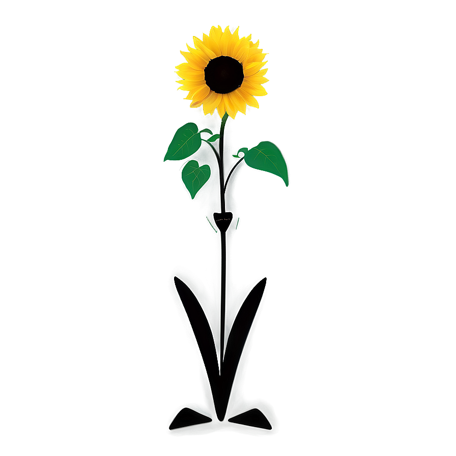 Cute Sunflower Character Png 27