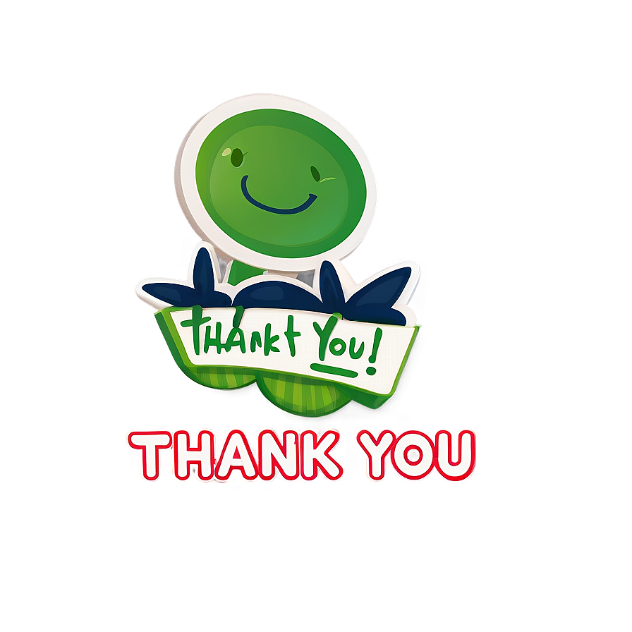 Cute Thank You Stickers Png 6