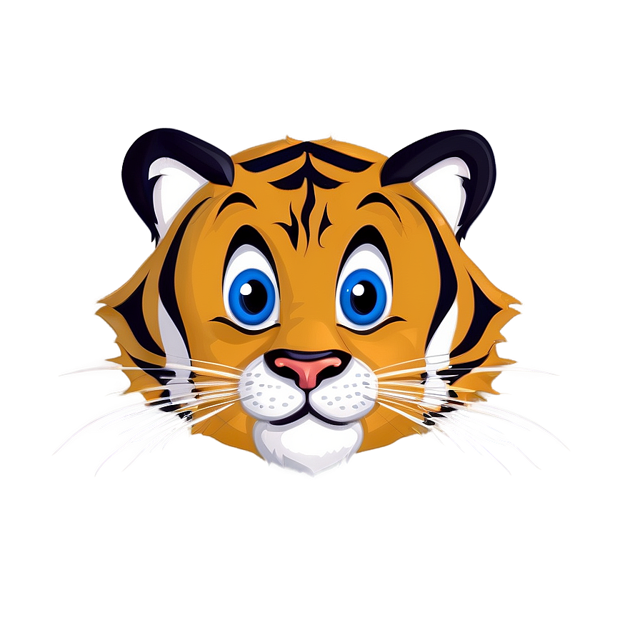 Cute Tiger Face Cartoon Png 72