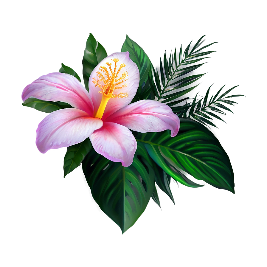 Cute Tropical Flowers Png 10