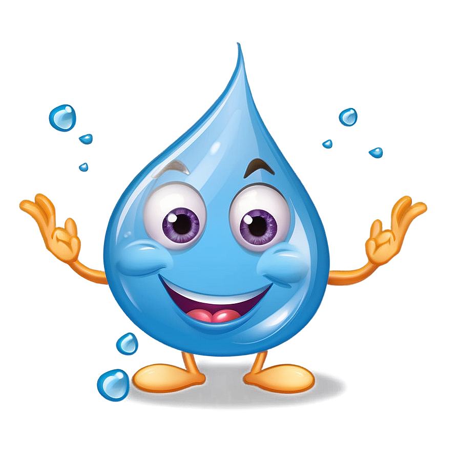 Cute Water Drop Cartoon Png 6