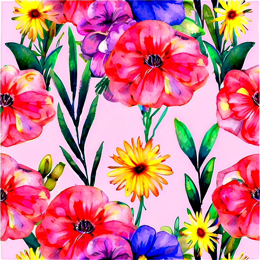 Cute Watercolor Flowers Png Aiu