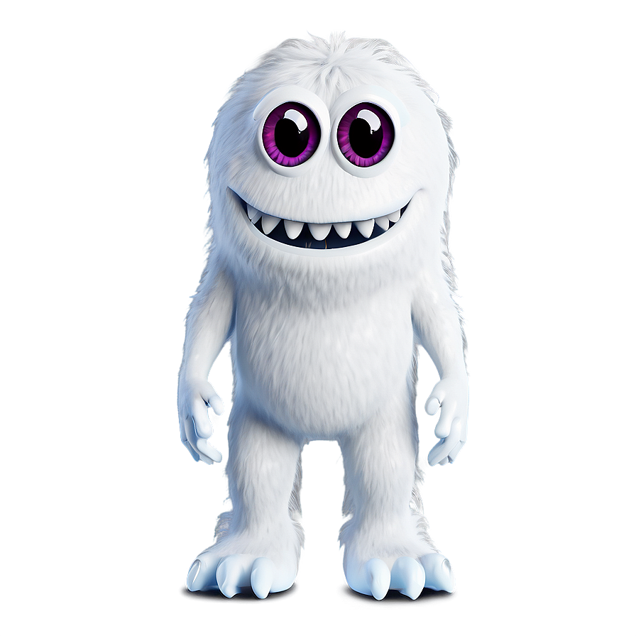 Cute White Monster Illustration Png Viv23