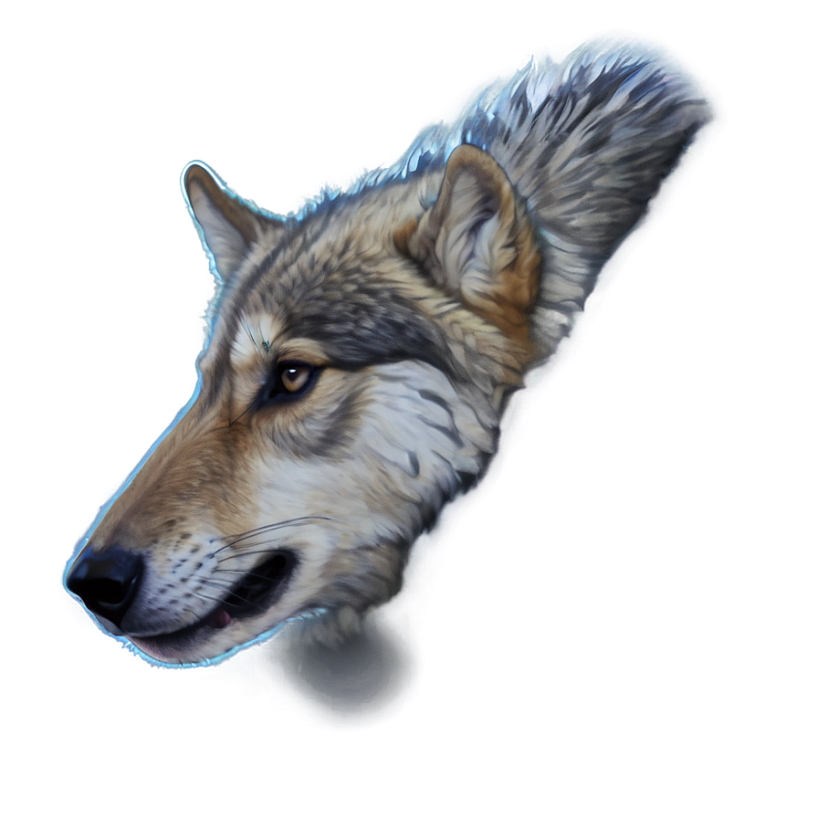 Cute Wolf Pup Face Png Xkt