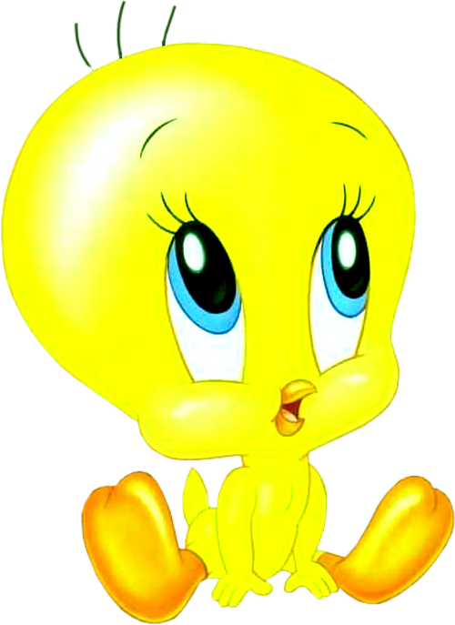 Cute Yellow Cartoon Bird Tweety