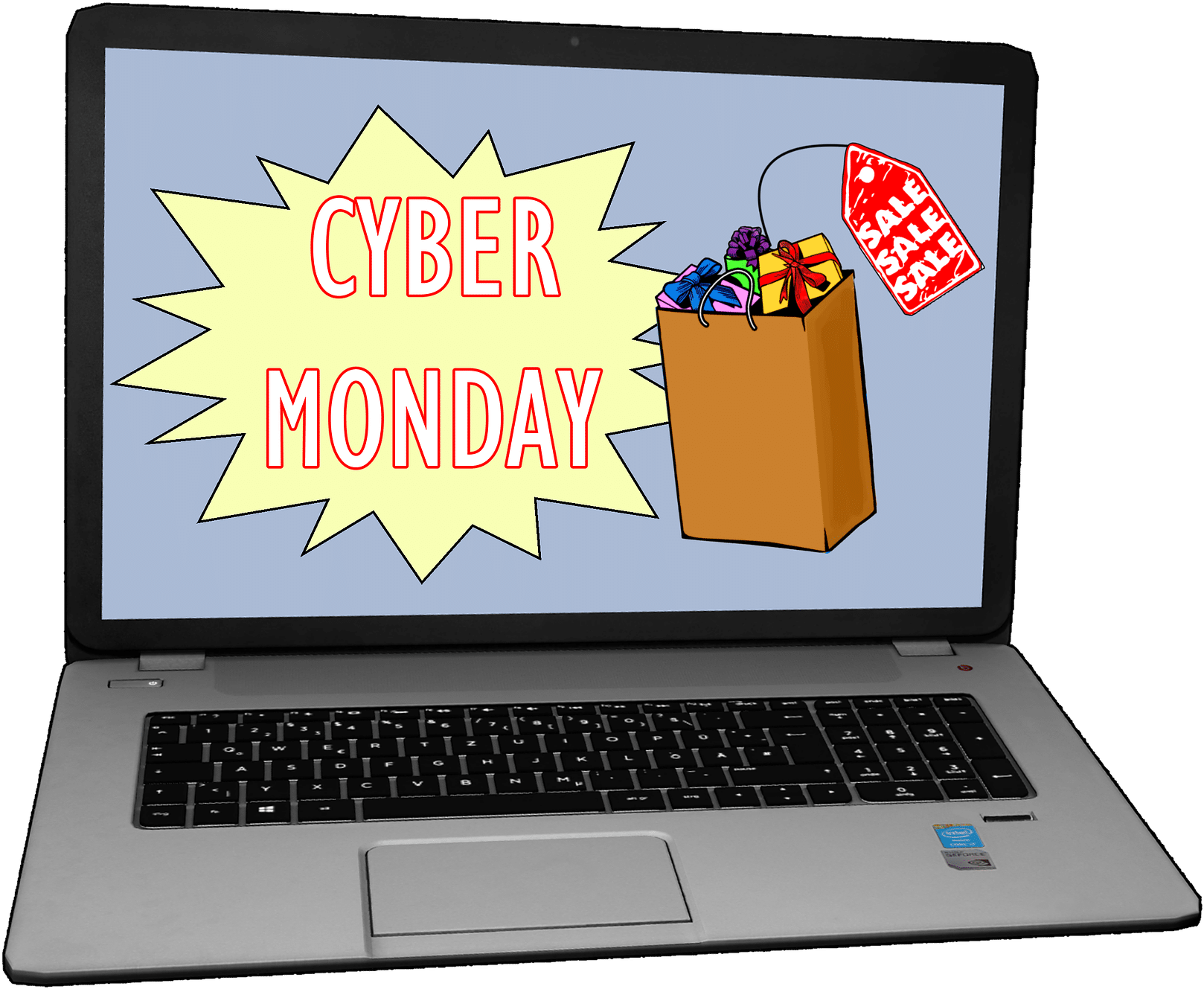 Cyber Monday Online Shopping Concept