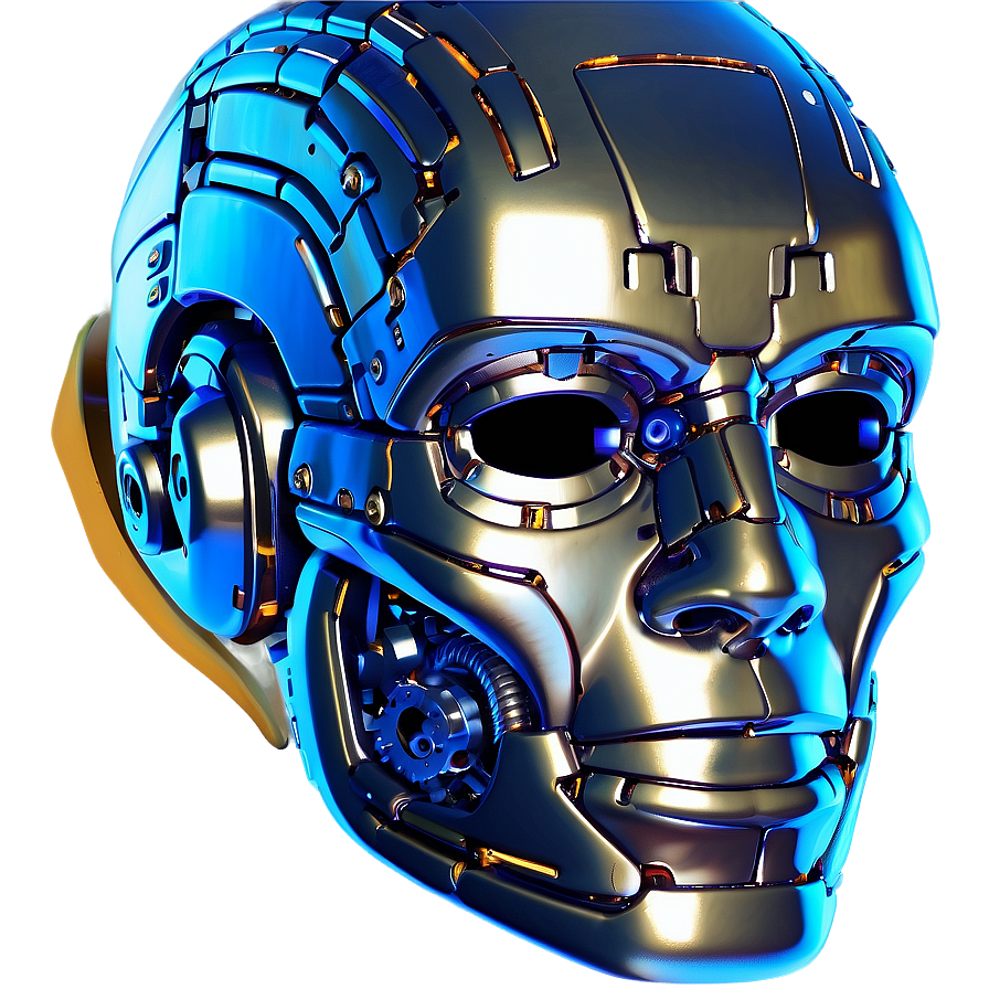 Cybernetic Head Design Png Dlc