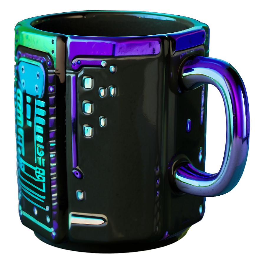 Cyberpunk Aesthetic Mug Png 64