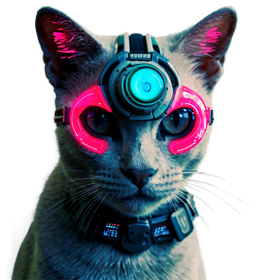 Cyberpunk Cat Filter Png 82