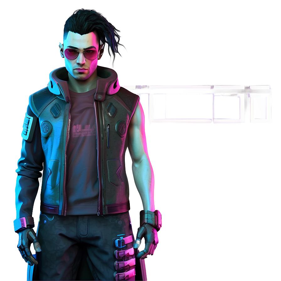 Cyberpunk Character Drawing Png 05212024