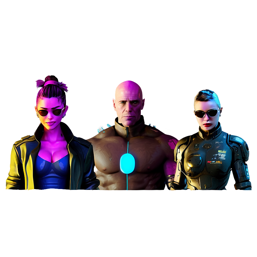 Cyberpunk Characters Png Plw