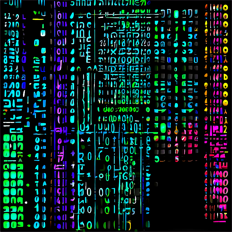 Cyberpunk Matrix Code Aesthetic Png Ufm