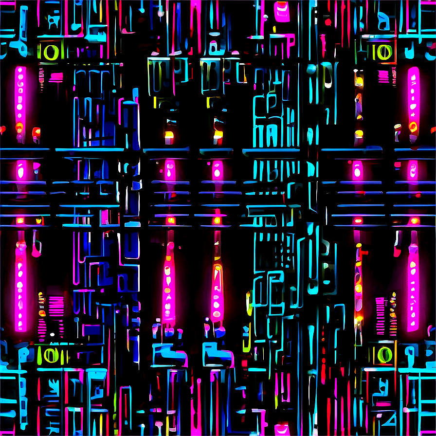 Cyberpunk Neon Graphic Png Fvy14