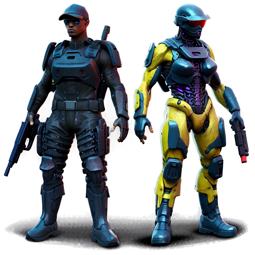 Cyberpunk Soldiers Png Awv69