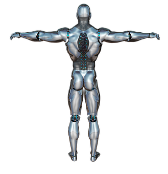 Cyborg Humanoid Model Pose