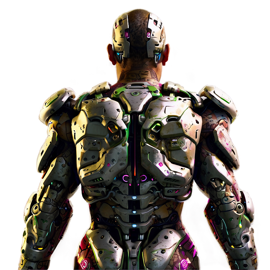 Cyborg With Adaptive Camouflage Png Hqv30