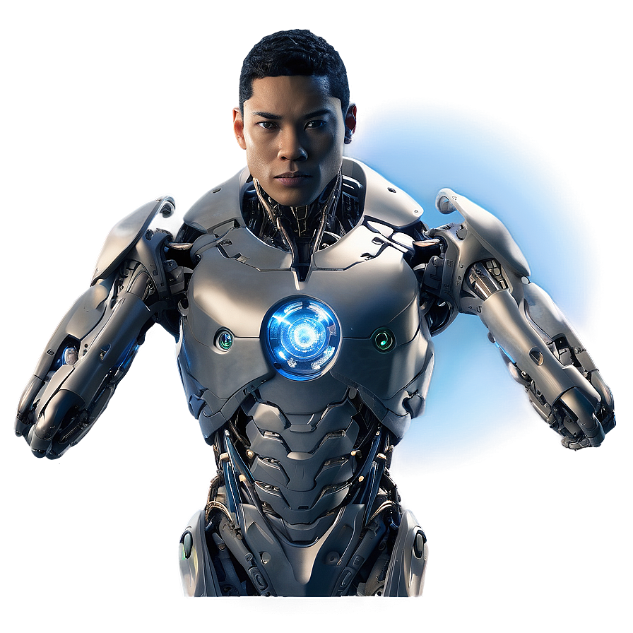 Cyborg With Ai Companion Png 17