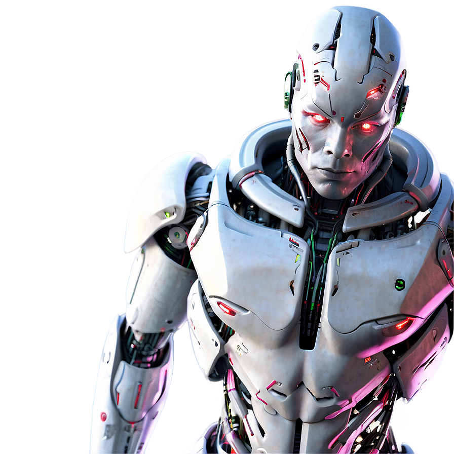 Cyborg With Ai Companion Png Slo