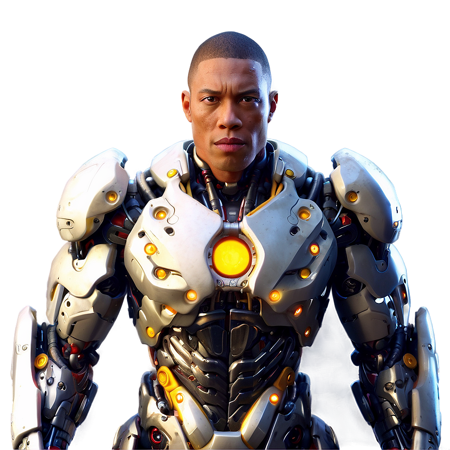 Cyborg With Energy Shield Png 68